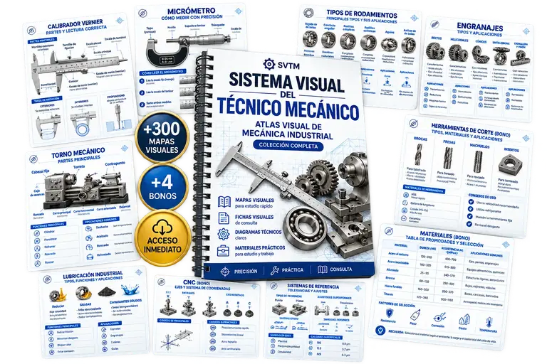 Sistema Visual del Técnico Mecánico: atlas visual de mecánica industrial con mapas visuales