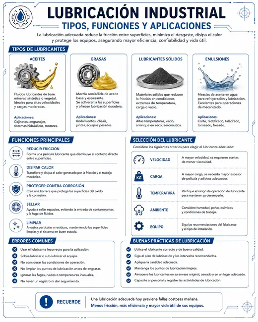 Mapa visual: Lubricación industrial